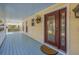 Front porch with a view of the driveway and garage at 7172 Dr Martin Luther King Jr S St, St Petersburg, FL 33705