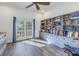 Bright office space with built-in bookcases and access to balcony at 7172 Dr Martin Luther King Jr S St, St Petersburg, FL 33705