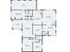 Floor plan showing a 3 bedroom, 2 bathroom home at 8537 Cameo Dr, New Port Richey, FL 34654