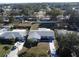 Aerial view of the house and its location in the neighborhood at 10904 90Th Ter, Seminole, FL 33772