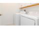 Clean laundry room with washer and dryer at 11307 Linden Depot Rd, San Antonio, FL 33576