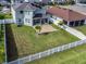 Spacious backyard with a large grassy area at 11514 Brighton Knoll Loop, Riverview, FL 33579