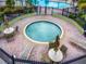 Community spa with seating and umbrellas at 11514 Brighton Knoll Loop, Riverview, FL 33579