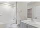 Bathroom with a shower/tub combo, toilet and vanity at 14729 Summer Branch Dr, Lithia, FL 33547