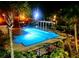 Inviting community pool at night, perfect for relaxing evenings at 18001 Richmond Place Dr # 125, Tampa, FL 33647