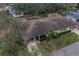 Aerial view showcasing house and yard at 2035 Hampstead Cir # 275, Sun City Center, FL 33573