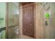 Large walk-in shower with stylish tile work at 2035 Hampstead Cir # 275, Sun City Center, FL 33573