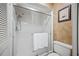 Updated bathroom with a large shower and toilet at 2781 Westchester Dr S, Clearwater, FL 33761