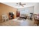 Multi-purpose bedroom with sitting area and home office setup at 2781 Westchester Dr S, Clearwater, FL 33761