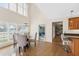 Bright dining area with view to pool and sliding glass doors at 2781 Westchester Dr S, Clearwater, FL 33761