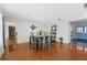 Dining room with hardwood floors and a modern dining table at 2781 Westchester Dr S, Clearwater, FL 33761