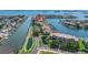 Aerial view showing building location and marina access at 2795 Kipps Colony S Dr # 305, St Petersburg, FL 33707