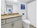 Updated bathroom with granite countertop and white fixtures at 2795 Kipps Colony S Dr # 305, St Petersburg, FL 33707