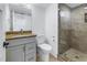 Updated bathroom with granite vanity and walk-in shower at 2795 Kipps Colony S Dr # 305, St Petersburg, FL 33707