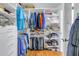Bright, organized walk-in closet with shelving and hanging space at 2795 Kipps Colony S Dr # 305, St Petersburg, FL 33707