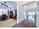 View of the home office and living room from the hallway at 4840 Grand Banks Dr, Wimauma, FL 33598