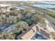 Aerial view of property and neighborhood at 4918 Woodland Dr, St Petersburg, FL 33708