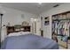 Main bedroom with double bed and walk-in closet at 4918 Woodland Dr, St Petersburg, FL 33708