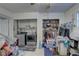 Functional laundry room with washer, dryer, and storage at 4918 Woodland Dr, St Petersburg, FL 33708