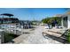 Spacious backyard patio with seating area and waterfront views at 494 Boca Ciega Point N Blvd, St Petersburg, FL 33708