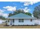 Newly renovated single story home with teal roof and white exterior at 5718 Magnolia N St, St Petersburg, FL 33703