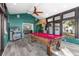 Game room with pool table and jukebox at 7226 Alafia Ridge Loop, Riverview, FL 33569