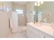 Clean bathroom with a shower/tub combo and white vanity at 1069 River Wind Cir, Bradenton, FL 34212