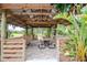 Relaxing community gazebo with picnic tables, perfect for outdoor gatherings at 1069 River Wind Cir, Bradenton, FL 34212