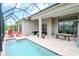 This beautiful pool and patio area offers a relaxing outdoor space for entertaining at 1069 River Wind Cir, Bradenton, FL 34212