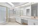 Bathroom boasts double sinks, a soaking tub, and a shower at 15890 Sanctuary Dr, Tampa, FL 33647