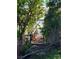 Wooden walkway leads to a peaceful dock on the lake at 1632 28Th S Ave, St Petersburg, FL 33712