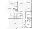 Detailed floor plan showcasing the layout of the home, including bedrooms and living areas at 19891 Bridgetown Loop, Venice, FL 34293