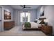 Bright bedroom with wood furniture and large windows at 2550 1St N Ave, St Petersburg, FL 33713