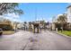 Gated community entrance with security booth and signage at 3875 Mariner Dr, St Petersburg, FL 33705