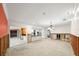 Dining room with kitchen access, undergoing a renovation at 3939 Venetian Way, Tampa, FL 33634
