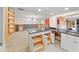 Renovation in progress, kitchen features new cabinetry and island at 3939 Venetian Way, Tampa, FL 33634