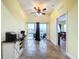 Common area with access to patio and water view at 4178 Des Prez Ct, Hernando Beach, FL 34607