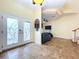 Elegant entryway with double doors, tile floors, and views into the living room at 4178 Des Prez Ct, Hernando Beach, FL 34607