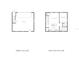 Two-story floor plan showcasing a first floor garage and second floor bedroom at 744 47Th N Ave, St Petersburg, FL 33703