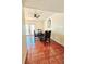 Dining area with tile floors and a table with six chairs at 7634 Desoto Ct, Tampa, FL 33615