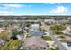Aerial view of a waterfront home in a residential neighborhood at 8 Citrus Dr, Palm Harbor, FL 34684