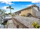 Nice backyard with patio, grill, and canal views at 8 Citrus Dr, Palm Harbor, FL 34684