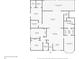 Single story home floor plan, 3 bedrooms, 2 bathrooms, screened porch at 8 Citrus Dr, Palm Harbor, FL 34684