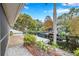 Relaxing waterfront view with dock and lush landscaping at 8 Citrus Dr, Palm Harbor, FL 34684