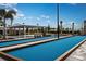 Well-maintained bocce ball courts with a covered seating area at 9650 Minnow Ray Dr, Land O Lakes, FL 34638