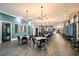 Elegant community room with modern light fixtures and comfortable seating at 9650 Minnow Ray Dr, Land O Lakes, FL 34638