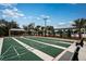 Well-maintained shuffleboard courts with benches for residents at 9650 Minnow Ray Dr, Land O Lakes, FL 34638