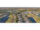 Aerial view of houses and a golf course community at 1141 Jameson Greens Dr # 3, Sun City Center, FL 33573