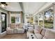 Sunroom offers plenty of natural light and comfortable seating, perfect for relaxation at 1141 Jameson Greens Dr # 3, Sun City Center, FL 33573