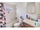 Bathroom with shower/tub, toilet, and vanity at 14035 21St St, Dade City, FL 33525